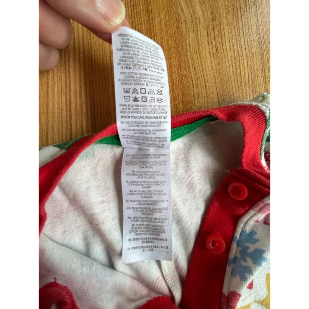 Girls Mini Boden Holiday Full Body Pajamas Size 5Y